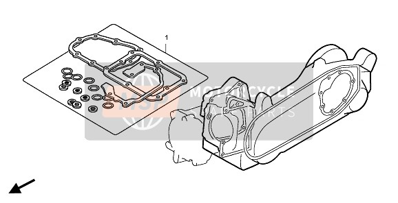 Honda PES150 2006 EOP-2 Gasket Kit B for a 2006 Honda PES150